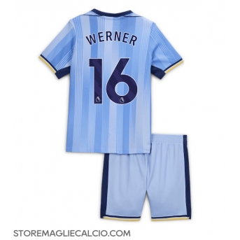 Tottenham Hotspur Timo Werner #16 Maglia Gara Trasferta Repliche 2024-25 Bambino